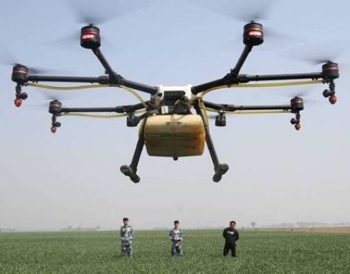  Drone para uso em agricultura na província de Hebei, na China