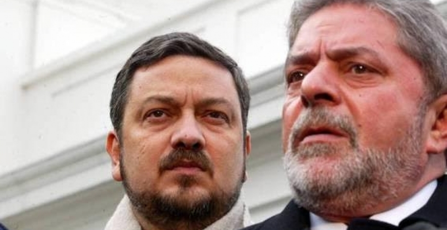 Antonio Palocci e Lula, durante entrevista em Washington, em 2002