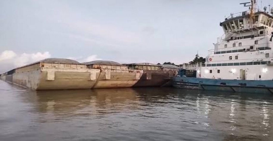 Comboio gigante começa a transportar grãos em rios da Região Norte