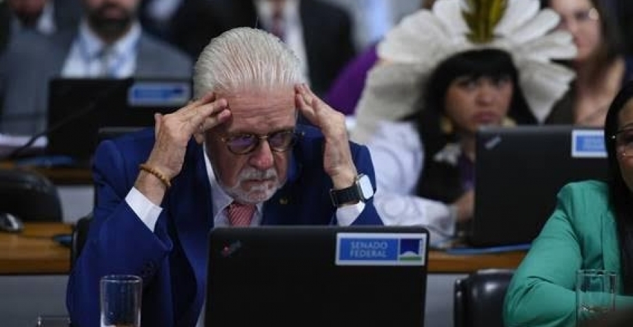 Senador Jaques Wagner (PT-BA), líder do governo no Senado, liderou bancada da situação que votou contra o marco temporal. Foto Edilson Rodrigues Agência Senado