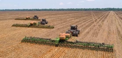 Agricultores comemoram chuva e iniciam plantio de soja em Goiás